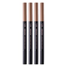 비디보브 메가 브로우 펜슬 오토 0.35g, 1호 라이트 브라운, 4개