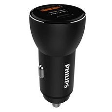 PHILIPS 飛利浦 36W Type-C PD + QC智能車充 28.5 x 28.5 x 58.5mm 25.4g, DLP2521, 黑色