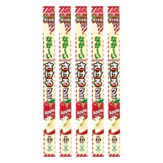 UHA 味覺糖 撕吧 好長軟糖 蘋果味 特殊技術製成 空氣感的軟糖 全長40cm, 32.9g, 5包