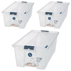 KEYWAY 聯府 多利1號掀蓋整理箱 YQ-101 41L, 透明, 3個