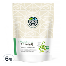 평창다원 유기농 작설 녹차 생분해티백, 1.5g, 20개입, 6개