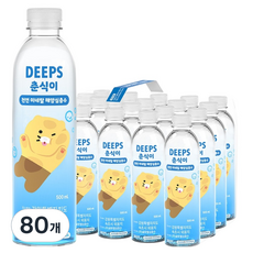 딥스 춘식이 천연 미네랄 해양심층수, 500ml, 80개