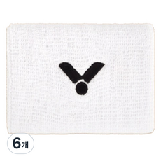 빅터 스포츠 엑세서리 손목밴드 SP123, A White, 6개