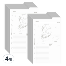 PLEPIC A6 6孔雙面索引頁 韓國旅行, 30張, 4個