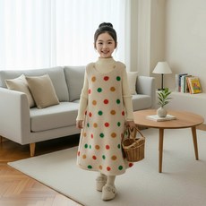 CONTIKIDS 女童圓形絨毛洋裝