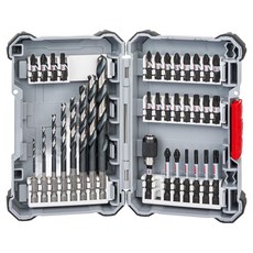 BOSCH 博世 台灣公司貨 皮克力 35件高扭力起子頭及六角柄鐵工鑽頭組, 六角柄萬用鑽頭 8個 + 高扭力起子頭 26個 + 抗衝擊連接桿 + 收納盒, 1組