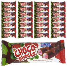 Polus Choco shocks 威化條，草莓口味, 40g, 45包
