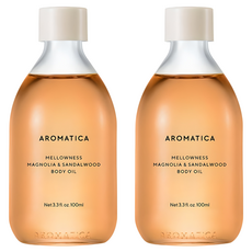 아로마티카 멜로우니스 바디오일 매그놀리아 & 샌달우드향, 100ml, 2개