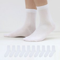 Izileg 男士涼感素色中筒襪 10雙入