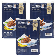 五月花 三層抽取式 天然紙漿 廚房用紙巾 23 x 21cm 80張, 12包, 3袋