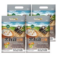 薌園 黑五穀豆漿 多穀多健康、營養好滋味 富含膳食纖維、去除糖份 口感豐富多層次, 25g, 10包, 4袋