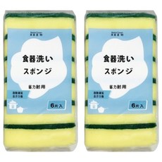 Master Clean 潔屋選物 多用途菜瓜布海綿 11 x 7 x 3cm, 6片, 2包