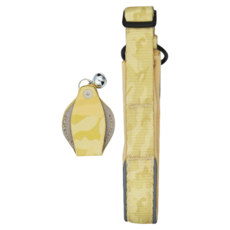 寵物Airtag項圈 耐用安全插扣 易配戴不易滑動, 迷彩黃色, 1個