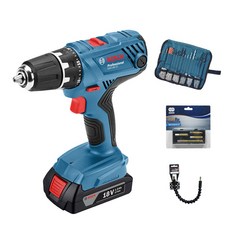 보쉬 18V 무선충전전동드릴 풀세트 GSR 18V-21, 1세트