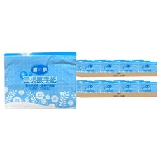 點對點三折擦手紙, 200張, 40包