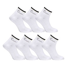 NEPA 女款運動中筒襪 7雙, 白色