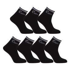 NEPA 女款運動中筒襪 7雙, 黑色