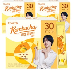 티젠 콤부차 유자, 5g, 30개입, 3개