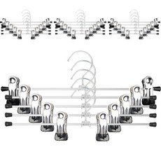Saenghwalgongsik 防滑塗層褲子衣架, 黑色, 20入