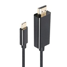 KTnet 廣鐸 4K 2K影音傳輸線 TYPE C公轉HDMI公 1.8m, 黑色, 1個