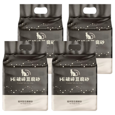 Hi 貓砂 破碎豆腐砂, 2kg, 4個, 原味