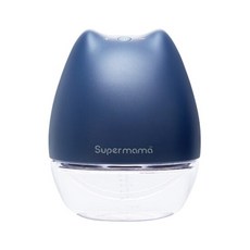 Supermama 超級媽媽 Air Plus 雙邊電動吸乳器，9段吸力，雙模式，24mm/27mm吸乳罩, 1組, 深藍色