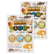 Canary 小動物瞬吸抑菌木屑砂 2kg, 2袋