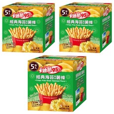 Cadina 卡迪那 95度c鮮脆薯條5包組 海苔口味, 80g, 3盒