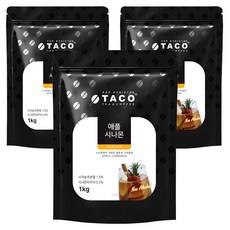 타코 애플시나몬 파우더 아이스티분말, 1kg, 1개입, 3개