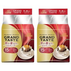 KEY COFFEE 香甜研磨濾掛咖啡, 2個, 15個裝, 6g