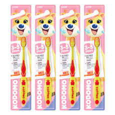 KODOMO 幼兒牙刷 3~5歲, 蝴蝶, 1入, 4個