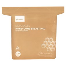 MOTHER-K 立體蜂巢防溢乳墊 高透氣 One Touch設計, 120片, 1包