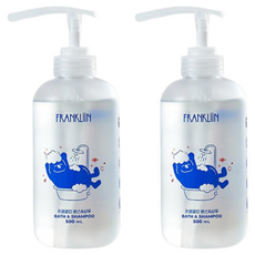 FRANKLIIN 바스 앤 샴푸, 500ml, 2개