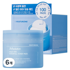 JMsolution 肌司研 多重玻尿酸水潤保濕化妝水棉片 170ml, 6個, 100枚入