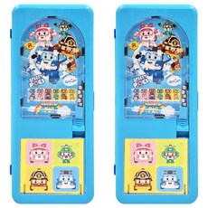 ROBOCAR POLI 波力 彈珠筆盒 3歲以上, 藍色 + 綠色 + 粉色 + 黃色, 2個