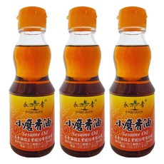 EVERGREEN 長青 小磨香油 180ml, 3瓶
