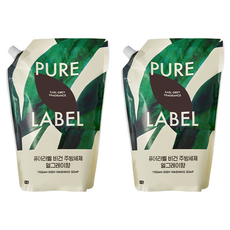 PURE LABEL 純素伯爵茶香廚房洗潔精 補充包, 2個, 1L