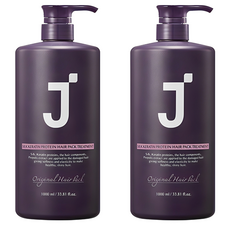 제이숲 실크 케라틴 헤어팩 트리트먼트 피오니향, 1L, 2개