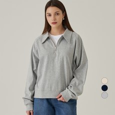 Elle Girl 릴렉스핏 하프집 스웻셔츠