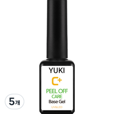 YUKI 可剝式護理底膠, 單一顏色, 7ml, 5個