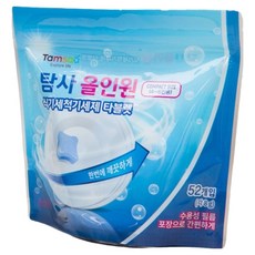 Tamsaa 洗碗機專用多合一洗碗錠, 52顆, 水溶性薄膜包裝, 416g, 1袋