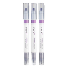 KOKUYO 國譽 Mark+ 兩用螢光筆 極細筆尖 一筆雙用, 紫色 + 灰色, 3支