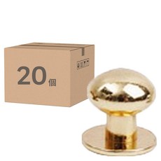 皮革工藝固定扣 12mm, 20個, 金色