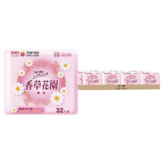 康乃馨 香草花園護墊 洋甘菊, 24包, 32片, 15cm