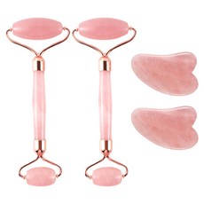 플랫지 하트 괄사마사지기 + 양방향 세트, 핑크, 2개