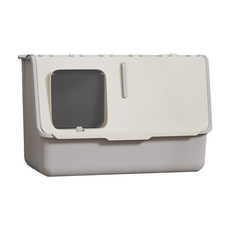 DING DONG PET 前開式貓砂盆, 1個, 白色