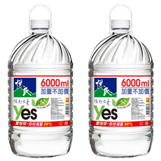 悅氏 天然水, 6000ml, 2桶