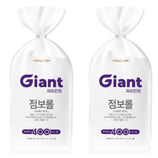 Giant 1層巨無霸捲筒衛生紙, 400m, 4捲, 2個