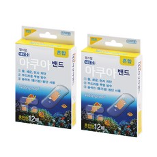 네오 맘스덤 아쿠아 투명방수 밴드 국산 PU 원단 혼합 12p, 12개입, 2개