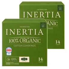 inertia The Perfection棉質蝶翼衛生棉, 14片, 2盒, M(24.5cm)